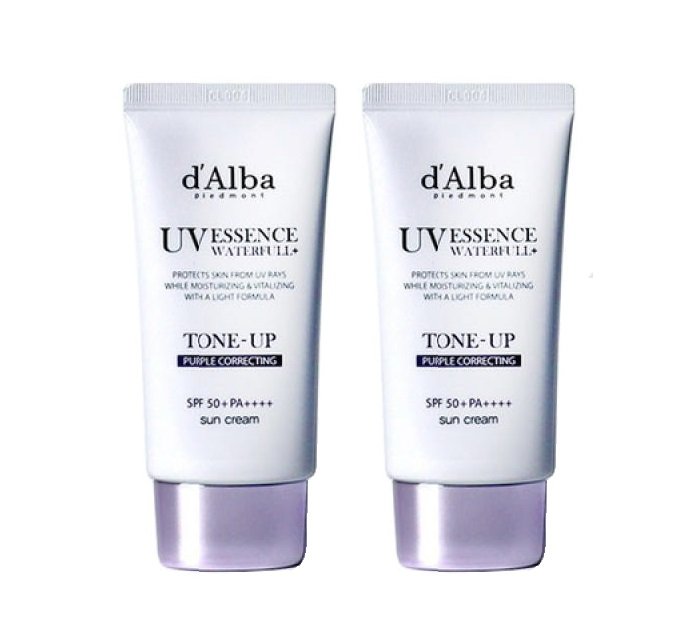 d'Alba (Pack de 2) Crème solaire violette UV essence UV 50+/PA++++ 50 ml