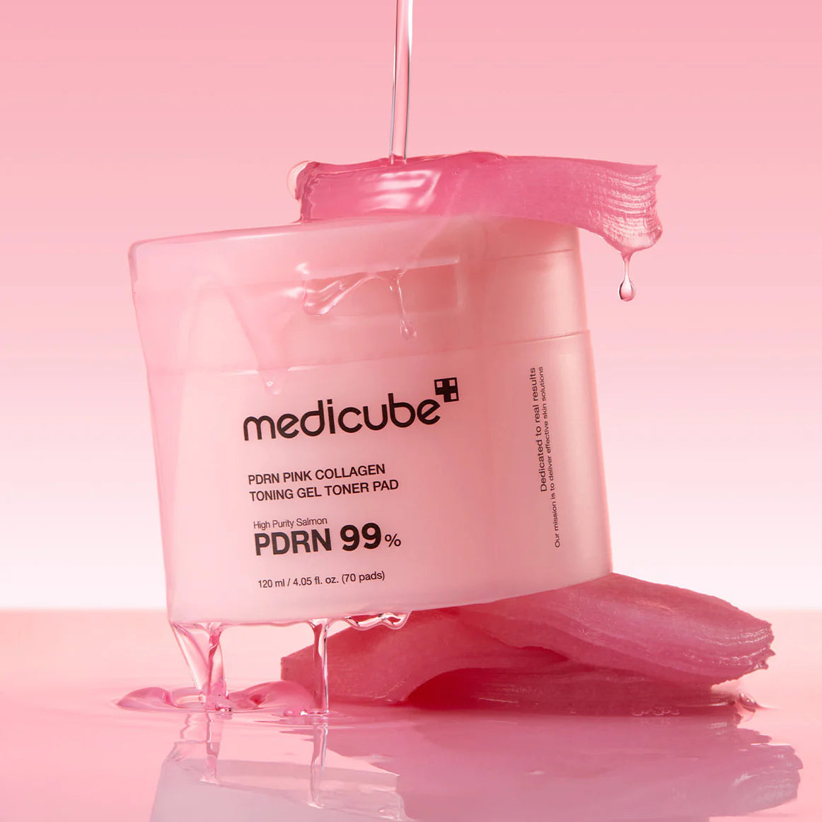 Pads Tonifiants au Collagène Rose et PDRN – Gel Toner