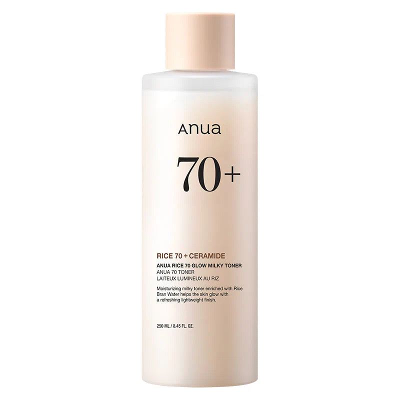Anua - Rice 70 Glow Milky Toner - Tonique lacté éclat