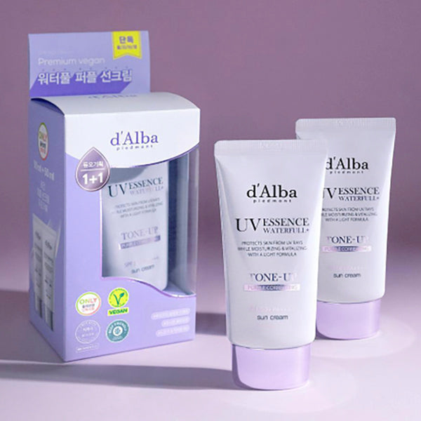 d'Alba (Pack de 2) Crème solaire violette UV essence UV 50+/PA++++ 50 ml