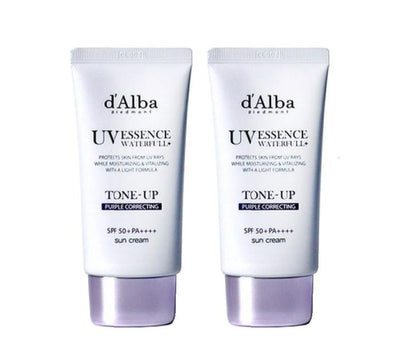 d'Alba (Pack de 2) Crème solaire violette UV essence UV 50+/PA++++ 50 ml