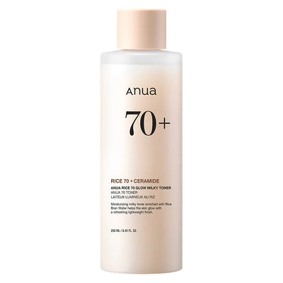 Anua - Rice 70 Glow Milky Toner - Tonique lacté éclat