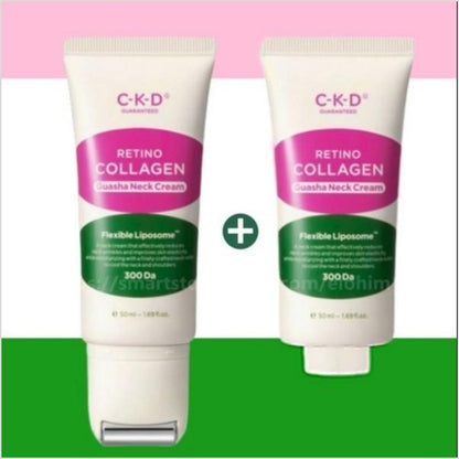 CKD - Crème pour le cou Guasha au collagène Retino - 50ml (Pack de 2)